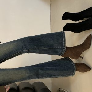Pointed Toe High Heel Ankle Boots for Women 2025 Spring Autumn New Style Elegant Thin Heel Stretchy Sock Boots Slim Fit Boots