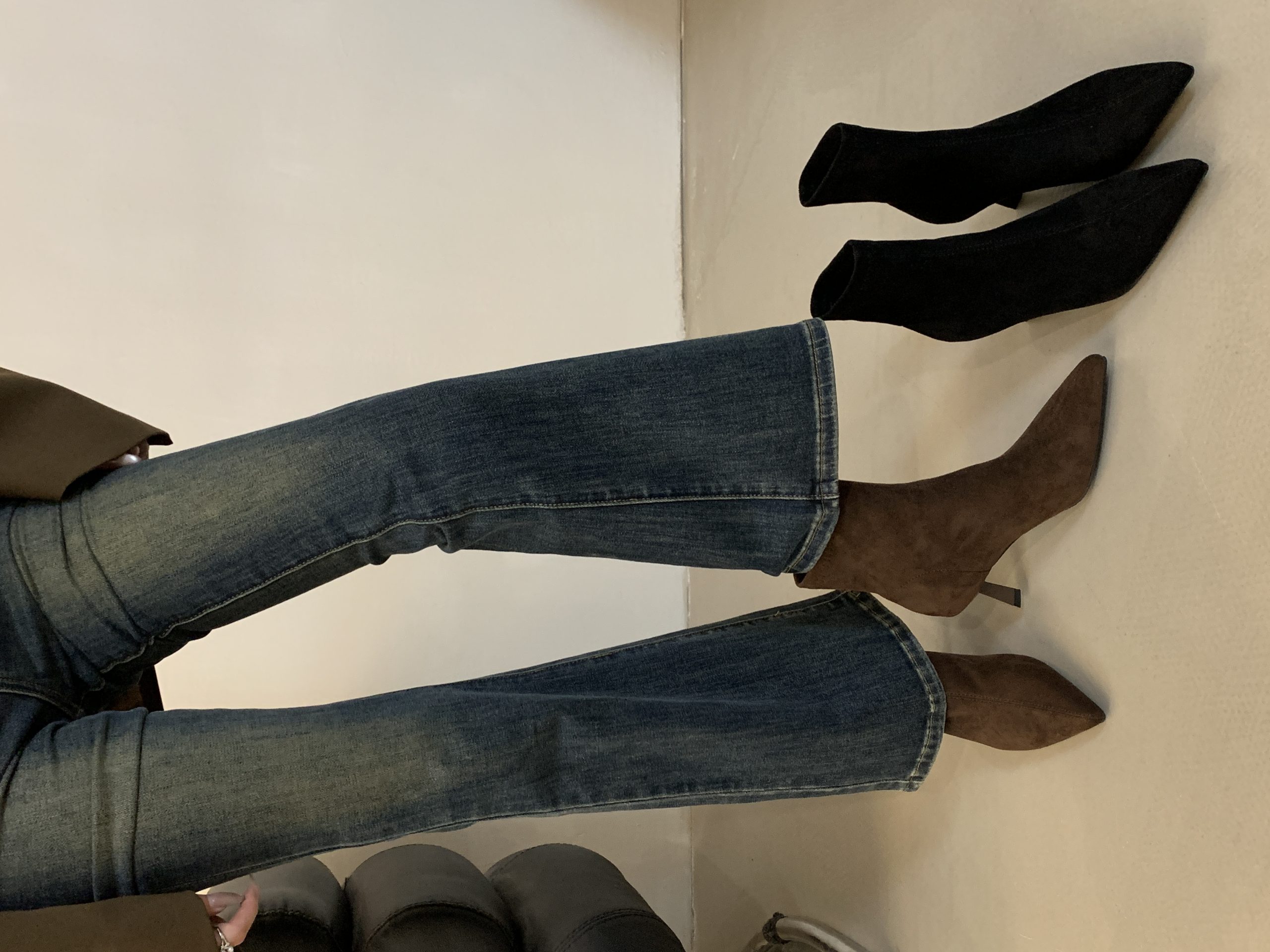 Pointed Toe High Heel Ankle Boots for Women 2025 Spring Autumn New Style Elegant Thin Heel Stretchy Sock Boots Slim Fit Boots