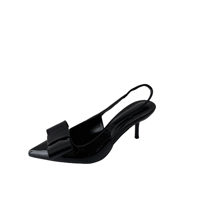 2025 New Bow Pointed Toe High Heel Ankle Strap Women's Sandals - Image 5
